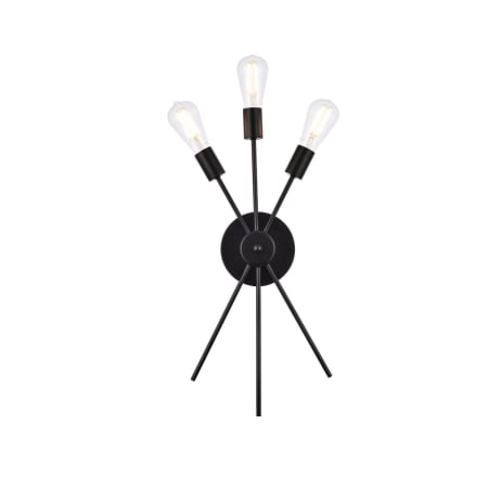 A large image of the Elegant Lighting LD640W10 Black