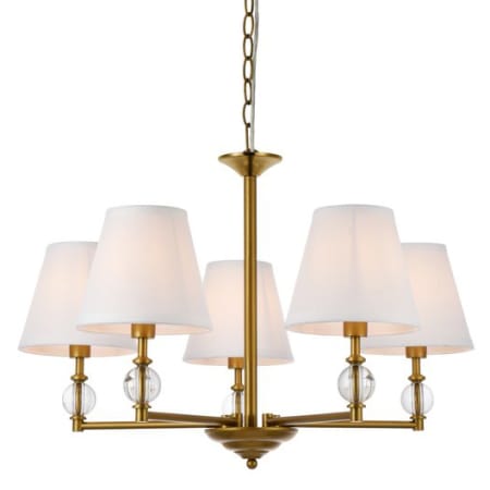 A large image of the Elegant Lighting LD7024D25 Brass