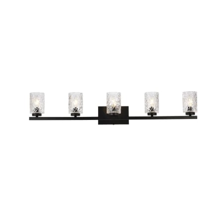 A large image of the Elegant Lighting LD7029W41 Black / Clear