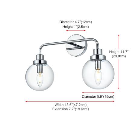 A large image of the Elegant Lighting LD7033W19 Alternate Image