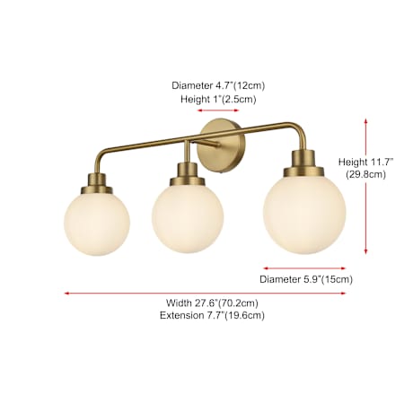 A large image of the Elegant Lighting LD7034W28 Alternate Image