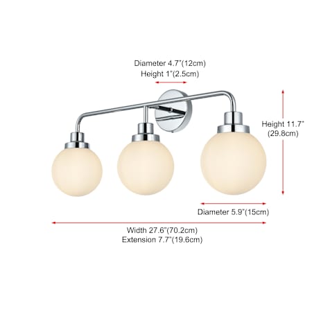 A large image of the Elegant Lighting LD7034W28 Alternate Image
