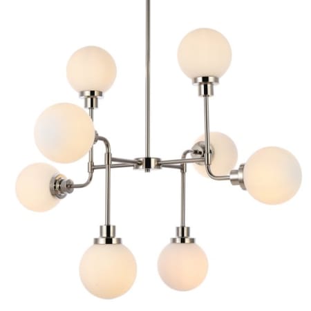 A large image of the Elegant Lighting LD7038D36 Polished Nickel