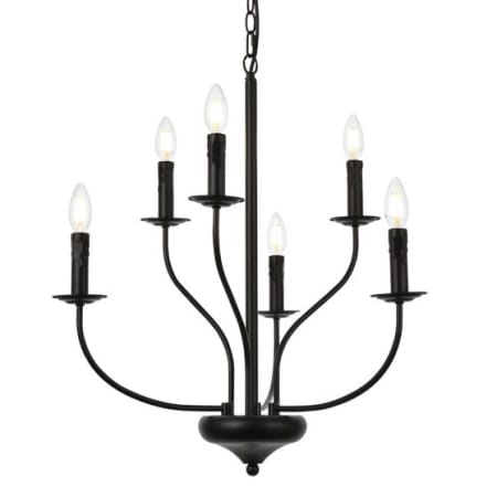 A large image of the Elegant Lighting LD7046D24 Black