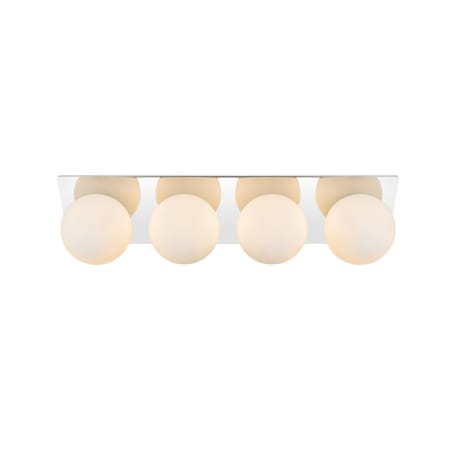 A large image of the Elegant Lighting LD7304W29 Chrome / Frosted White