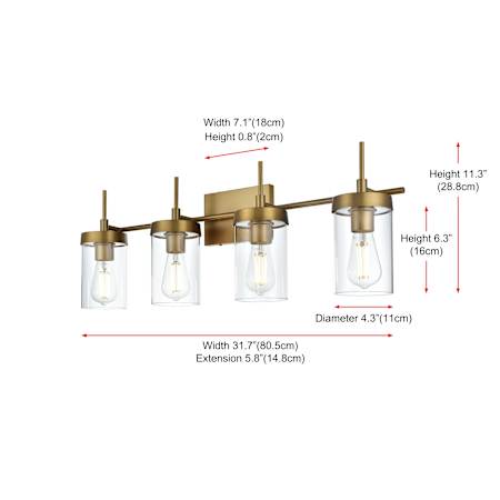 A large image of the Elegant Lighting LD7319W32 Alternate Image