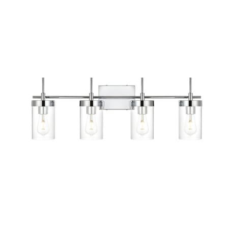 A large image of the Elegant Lighting LD7319W32 Chrome / Clear