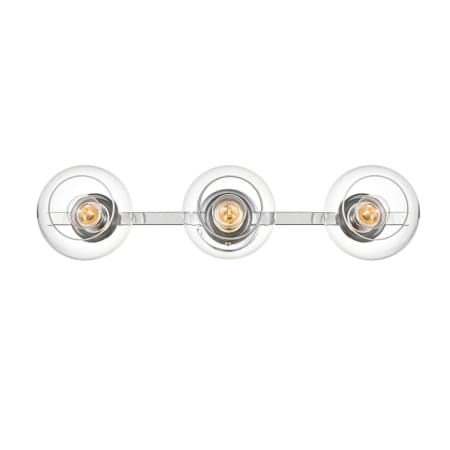 A large image of the Elegant Lighting LD7320W27 Chrome / Clear