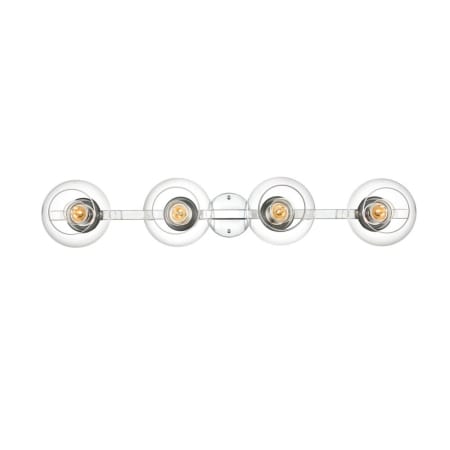 A large image of the Elegant Lighting LD7320W37 Chrome / Clear