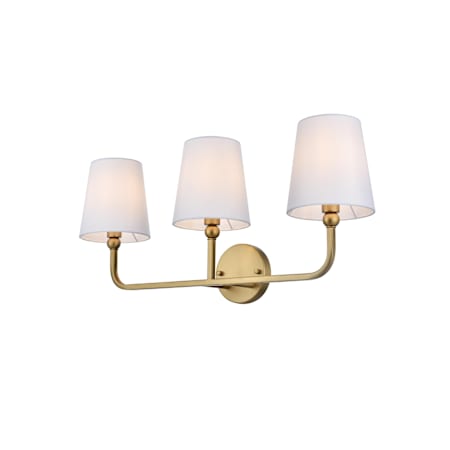 A large image of the Elegant Lighting LD7322W26 Satin Gold