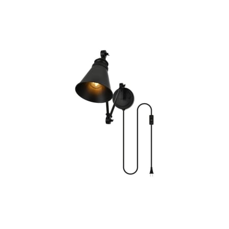 A large image of the Elegant Lighting LD7328W6 Black