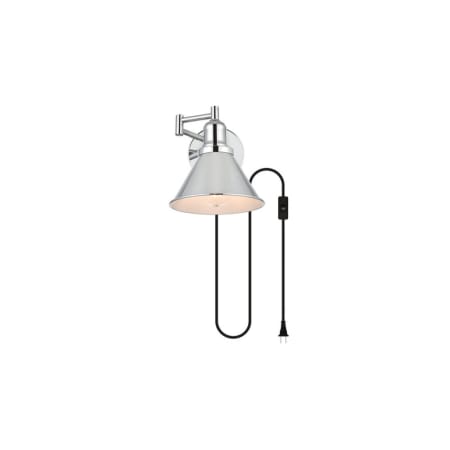 A large image of the Elegant Lighting LD7331W7 Chrome