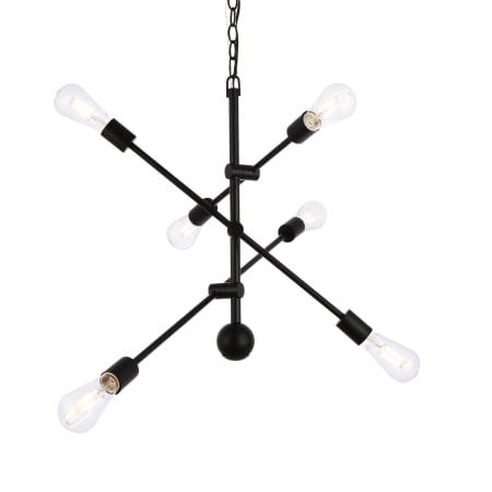 A large image of the Elegant Lighting LD8006D29 Black