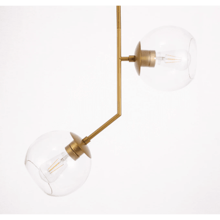 A large image of the Elegant Lighting LD8039D8 Brass