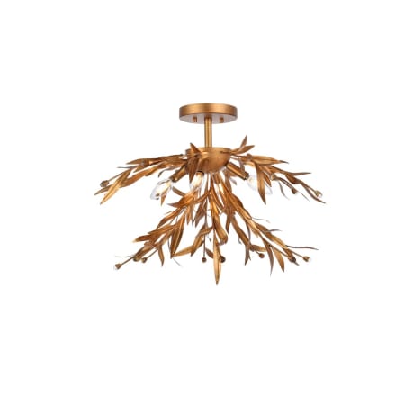 A large image of the Elegant Lighting LD810F23 Gold Leaf