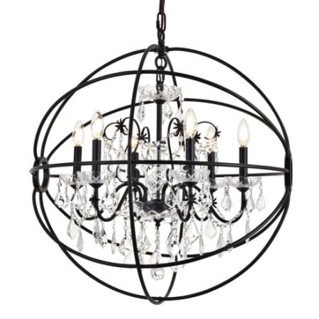 A large image of the Elegant Lighting LD8801D25 Black