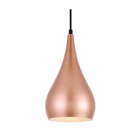 A large image of the Elegant Lighting LDPG2001 Honey Gold