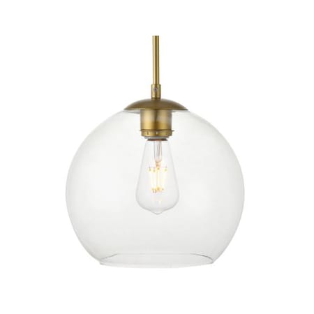 A large image of the Elegant Lighting LDPG2212 Brass