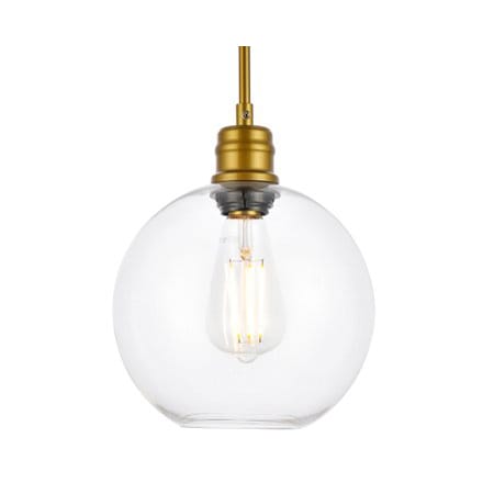 A large image of the Elegant Lighting LDPG6206 Brass