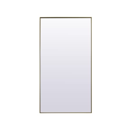 A large image of the Elegant Lighting MR4FL3672 Brass