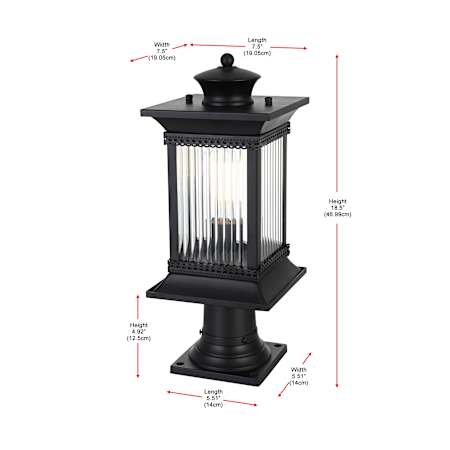 A large image of the Elegant Lighting OD316P19 Alternate Image