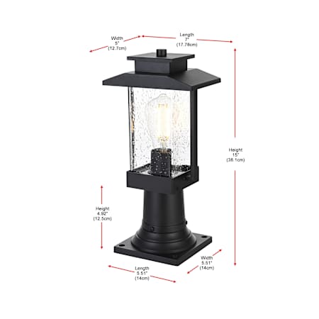 A large image of the Elegant Lighting OD317P15 Alternate Image