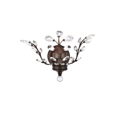 A large image of the Elegant Lighting V2011W16/RC Dark Bronze