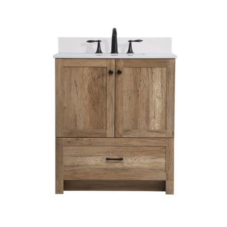 A large image of the Elegant Lighting VF2830-BS Natural Oak