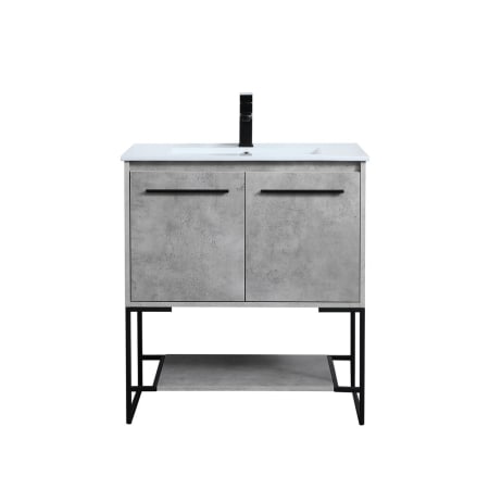 A large image of the Elegant Lighting VF42030 Concrete Grey