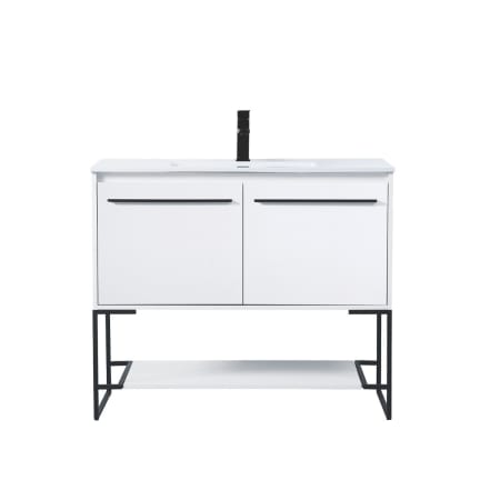 A large image of the Elegant Lighting VF42048 Concrete Grey