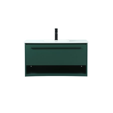 A large image of the Elegant Lighting VF43536M Green