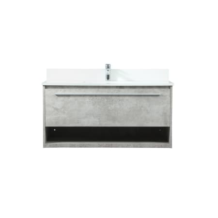 A large image of the Elegant Lighting VF43540M-BS Concrete Grey