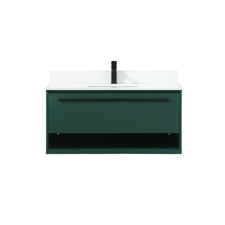 A large image of the Elegant Lighting VF43540M-BS Green
