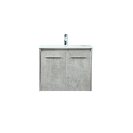 A large image of the Elegant Lighting VF44524M Concrete Grey