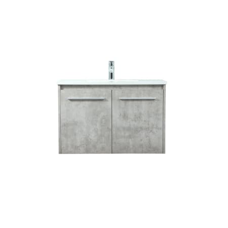 A large image of the Elegant Lighting VF44530M Concrete Grey