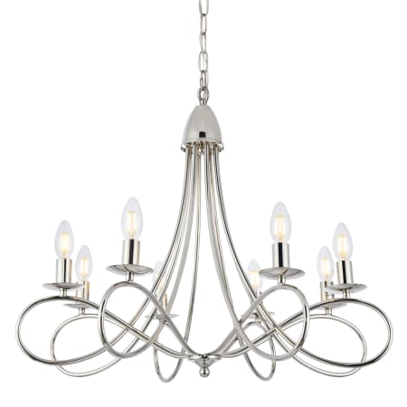 A large image of the Elegant Lighting 1452D28 Polished Nickel