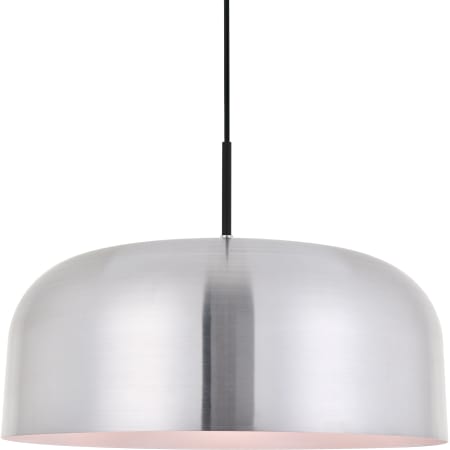 A large image of the Elegant Lighting LD4074D16 Brushed Nickel / Black