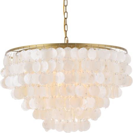 A large image of the Elegant Lighting LD5050D24 Brass / White