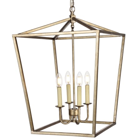 A large image of the Elegant Lighting LD6008D17 Vintage Sliver