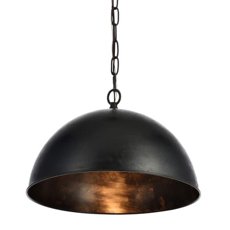 A large image of the Elegant Lighting LD6013D15 Vintage Black