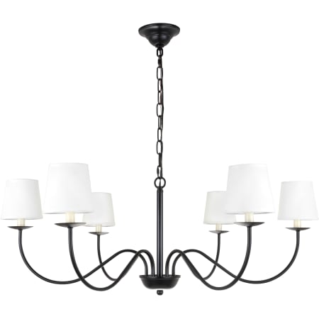 A large image of the Elegant Lighting LD6103D37 Elegant LD6103D37BK Alternate Image 1