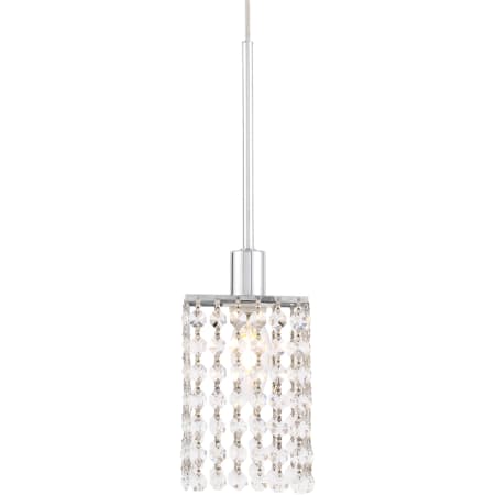 A large image of the Elegant Lighting LD7500 Chrome / Clear