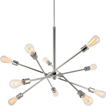 A large image of the Elegant Lighting LD8018D28 Polished Nickel