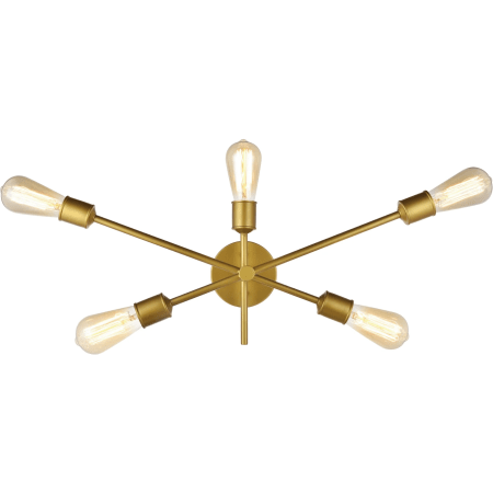 A large image of the Elegant Lighting LD8021W24 Brass