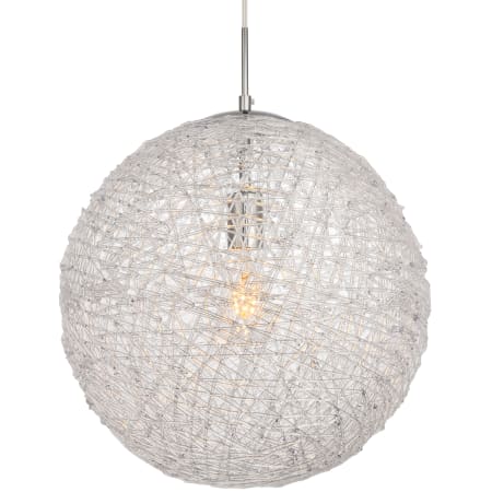 A large image of the Elegant Lighting LDPD2070 Chrome / Clear