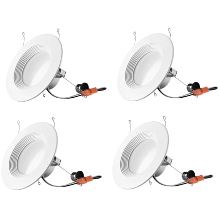 A large image of the Elegant Lighting RN61527RF-4PK Matte White