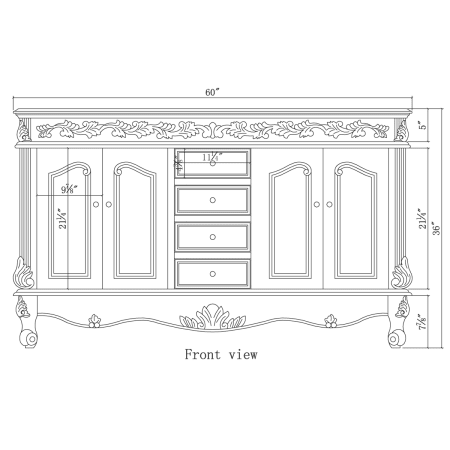 A large image of the Elegant Lighting VF-1049 Alternate View