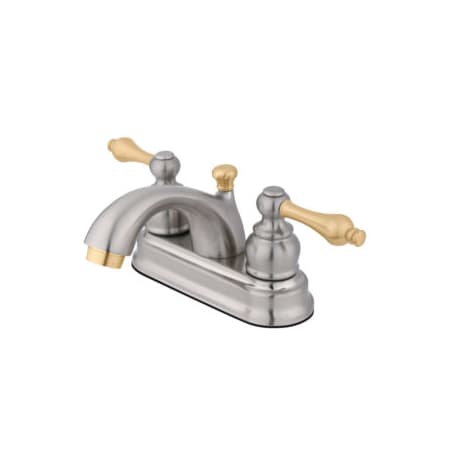 A large image of the Elements Of Design EB2601AL Satin Nickel/Polished Brass