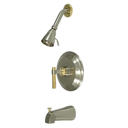 A large image of the Elements Of Design EB2639ML Satin Nickel/Polished Brass (PVD)