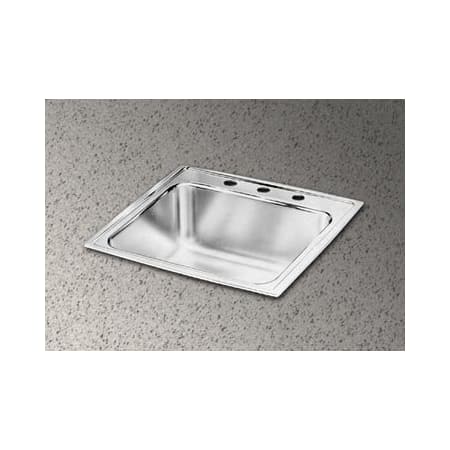 A large image of the Elkay DLR172210 No Faucet Holes
